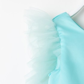 Платье для девочки с крылышками KAFTAN, размер 34 (122-128 см), цвет бирюзово-голубой