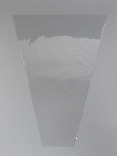 Пакет для цветов, конус, 12+45×60 см, прозрачный