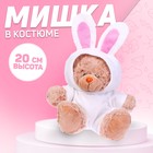 Мягкая игрушка «Мишка в костюме зайца», 20 см - фото 699949