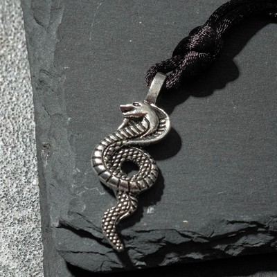 Кулон-амулет «Руны», 62 см, счастливое пробуждение, цвет чернёное серебро