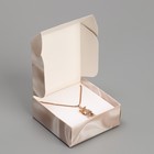 Коробка под бижутерию, упаковка, «Шелк», 7.5 х 7.5 х 3 см - Фото 4
