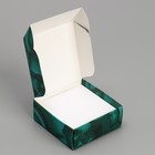 Коробка под бижутерию, упаковка, «Малахит», 7.5 х 7.5 х 3 см - Фото 3