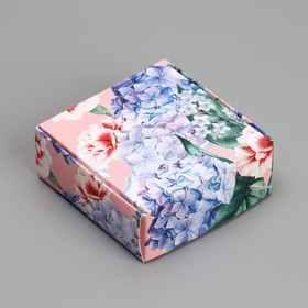 Коробка под бижутерию «Цветы», 7.5 × 7.5 × 3 см Ош