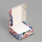 Коробка под бижутерию, упаковка, «Цветы», 7.5 х 7.5 х 3 см - Фото 3