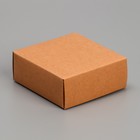 Коробка под бижутерию, упаковка, «Крафт», 7.5 х 7.5 х 3 см - Фото 3