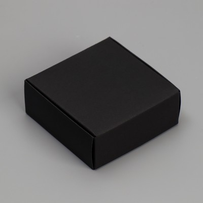Коробка под бижутерию, упаковка, «Чёрная», 7.5 х 7.5 х 3 см