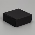 Коробка под бижутерию, упаковка, «Чёрная», 7.5 х 7.5 х 3 см - Фото 3