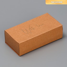 Коробка подарочная под бижутерию крафтовая, упаковка, «With love», 10 х 5 х 3 см (комплект 5 шт)