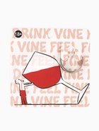 Кольцо с надписью «Вино», цветное в серебре, размер 18 - Фото 4