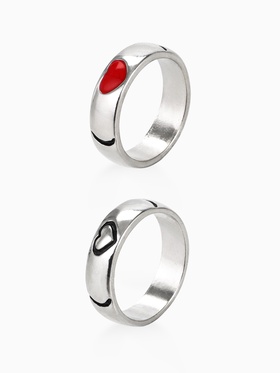 {{photo.Alt || photo.Description || 'Кольца парные «Сердца», 2 шт. чёрно-красное в серебре, размер 17'}}