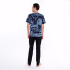 Комплект домашний мужской (футболка/брюки), цвет серый/чёрный, размер 54 9447046