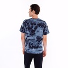 Комплект домашний мужской (футболка/брюки), цвет серый/чёрный, размер 54 9447046