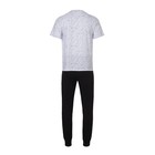 Комплект домашний мужской (футболка/брюки), цвет белый/чёрный, размер 50 - Фото 11