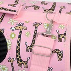 Сумка - переноска для животных "Жирафы", розовая, размер M, 40 х 21 х 27 см - Фото 5