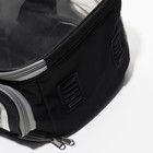 Рюкзак для переноски животных, раскладывающийся, 33 х 28 х 42 см, черный/прозрачный - Фото 5