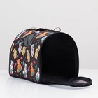 Сумка-переноска каркасная «Медведи на черном фоне», размер M, 40×21×27 см - Фото 7