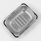 Дуршлаг - сито Доляна на раковину, 34.5×24×7.5 см, раздвижной, нержавеющая сталь, серебристый - Фото 3