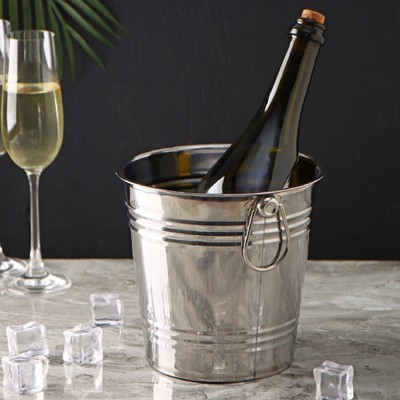 Ведро для льда «Классик», 2.7 л, 18×17 см, нержавеющая сталь