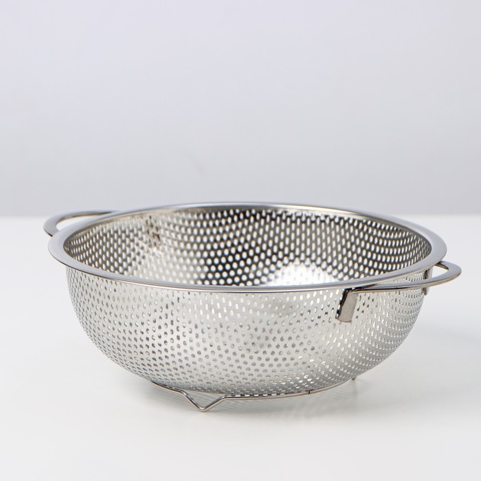 

Дуршлаг с ручками «Марко», d=19 см, 23×19,5×6,8 см, нержавеющая сталь