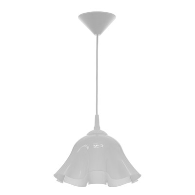 Люстра «Ирис» 1×15 Вт Е27 МОДЕЛЬ: BR=00258 белый 28×28×14 см