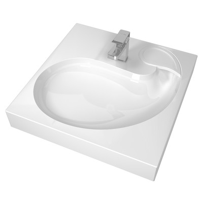 Раковина Uperwood Comforty, над стиральной машиной, 60×60 см
