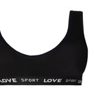 Комплект женский (топ, трусы), цвет чёрный, размер ONE SIZE (42-48) 9436392