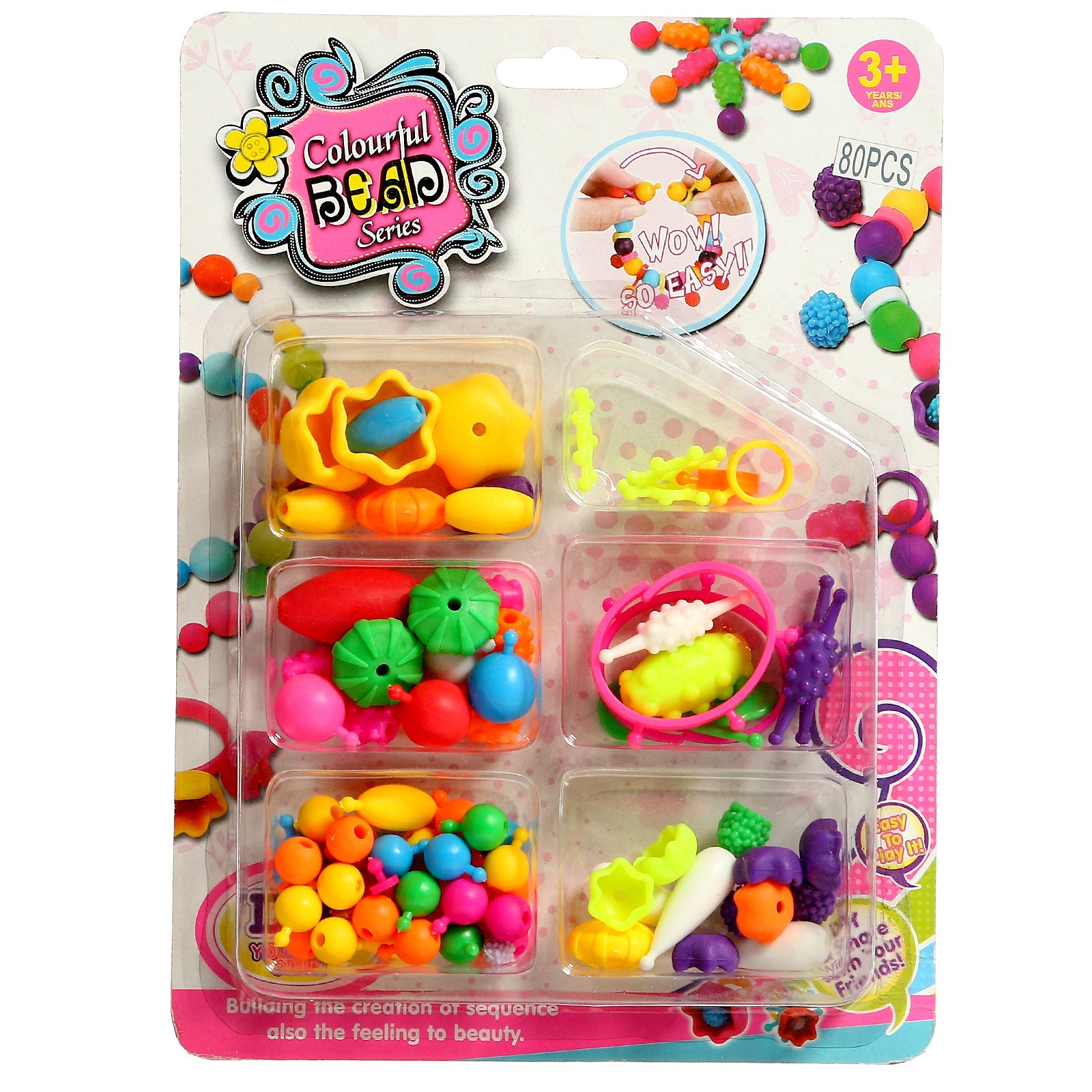 Набор для создания украшений Beads set, 80 элементов (9212138) - Купить ...