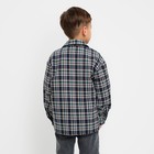 Рубашка для мальчика в клетку  KAFTAN, р. 34 (122-128 см) - Фото 3