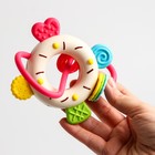УЦЕНКА Погремушка «Сладости: пончик», с эластичными элементами, цвет МИКС - Фото 2