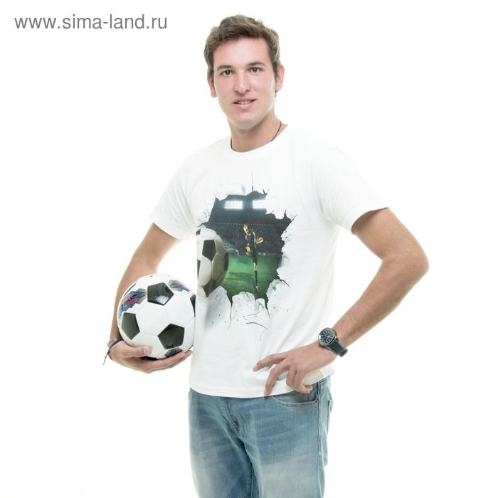 Футболка мужская Collorista 3D "Футбол", размер XL (50), 100% хлопок, трикотаж - Фото 1