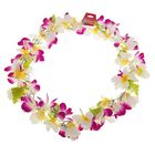 Гавайское ожерелье "Ромашки", лепестки фиолетово-белые - Фото 2