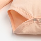Полукомбинезон (боди) для девочки, цвет персиковый, рост 68 см - Фото 5