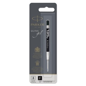 Стержень д/гелевой ручки Parker Cartridge Quink, черный, тонкий 0.5мм, блистер 2020762