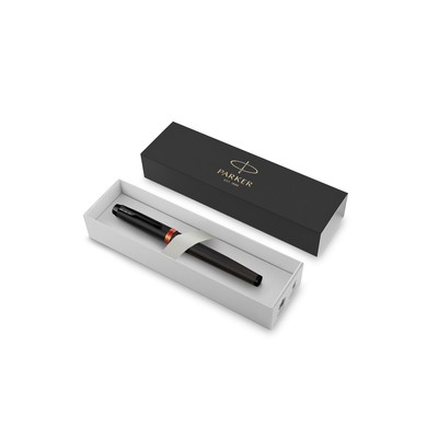 Ручка перьевая Parker Im Professionals Flame Orange, 0.8мм, черно-оранж, подар/уп 2172943