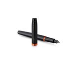 Ручка перьевая Parker Im Professionals Flame Orange, 0.8мм, черно-оранж, подар/уп 2172943 - Фото 4