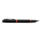 Ручка перьевая Parker Im Professionals Flame Orange, 0.8мм, черно-оранж, подар/уп 2172943 - Фото 5