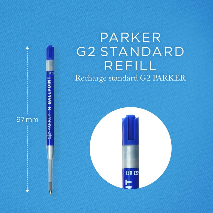 Стержень д/шариковой ручки Parker QuinkFlow, синий, средний 1.0мм 2166550