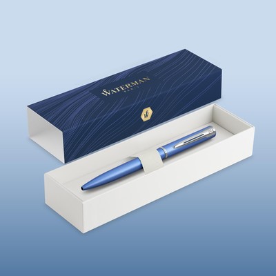 Ручка шариковая Waterman ALLURE, 1,0 мм (M), синий корпус, подар/упак 2068191