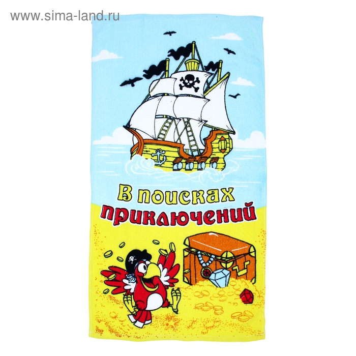 Полотенце "Collorista" В поисках приключений 48х90 см 100% хлопок 280гр/м2 - Фото 1