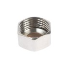 Заглушка ZEIN, 1/2", крышка, внутренняя резьба, нержавеющая сталь, фасовка 10 шт. (комплект 10 шт) - фото 25506680