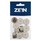 Заглушка ZEIN, 1/2", крышка, внутренняя резьба, нержавеющая сталь, фасовка 10 шт. (комплект 10 шт) - фото 25506682