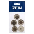 Заглушка ZEIN, 3/4", крышка, внутренняя резьба, нержавеющая сталь, фасовка 5 шт. (комплект 2 шт) - фото 25506687