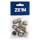 Заглушка ZEIN, 1/2", пробка, наружная резьба, нержавеющая сталь, фасовка 10 шт. (комплект 2 шт) - фото 25506692