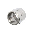 Муфта ZEIN, 1", внутренняя резьба, с накидной гайкой, нержавеющая сталь, фасовка 2 шт. 9433033