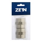 Муфта ZEIN, 1", внутренняя резьба, с накидной гайкой, нержавеющая сталь, фасовка 2 шт. 9433033