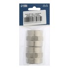 Муфта ZEIN, 1", внутренняя резьба, с накидной гайкой, нержавеющая сталь, фасовка 2 шт. 9433033