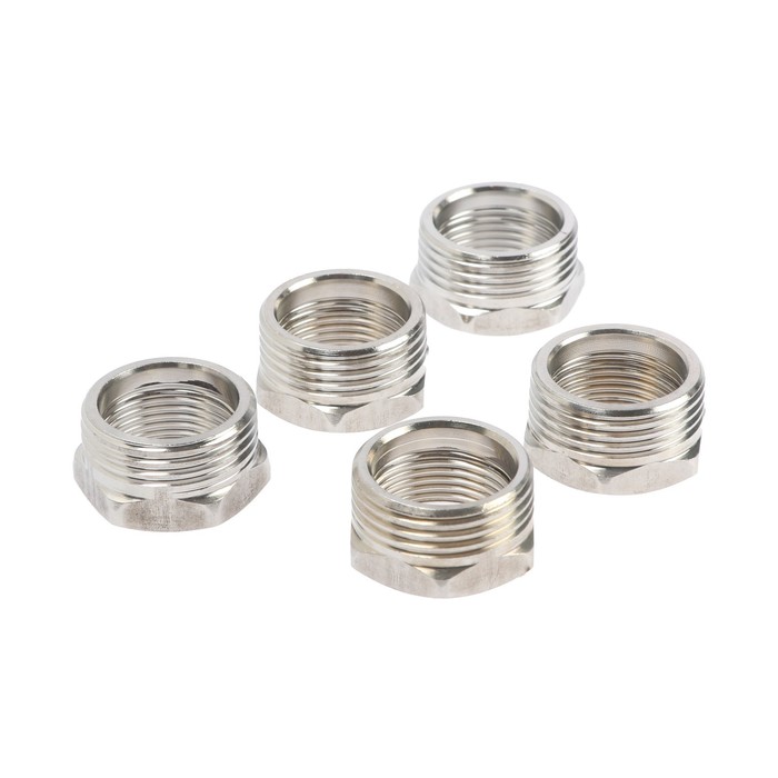 

Футорка ZEIN, 3/4" х 1", внутренняя/наружная резьба, нержавеющая сталь, фасовка 5 шт.