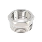 Футорка ZEIN, 3/4" х 1", внутренняя/наружная резьба, нержавеющая сталь, фасовка 5 шт. - фото 25748916