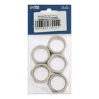 Футорка ZEIN, 3/4" х 1", внутренняя/наружная резьба, нержавеющая сталь, фасовка 5 шт. - фото 25748918