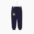 Брюки для мальчика, цвет тёмно-синий, рост 110-116 см - фото 24588169